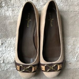 Cole Haan Tan Suede Flats
